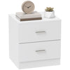 Bedside Table with 2 Drawers, Nightstand, Cabinet Drawers Side Storage Unit