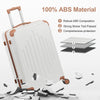 3Set Hard Shell ABS Cabin Suitcases Luggages Travel Trolley Case 20/24/28inch