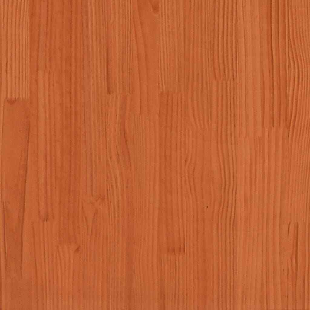 Bed Frame Wax Brown 75x190 Small Solid Wood Pine Q5N4