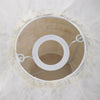 Elegant Fluffy White Feather Table Lamp Nightstand LED Lights Decor Night Light