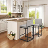 2Pcs Bar Stools Counter Bar Stools with Backs Counter Stools Kitchen Bar Chairs