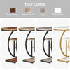 Tribesigns Console Table, 4-Tier Sofa Table Entryway Table with Circle Base