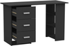 Computer Desk with Drawers Shelves Storage Modern Home Office Work Table