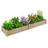Outdoor Wooden Raised Garden Bed Natural Wood Planter Box for Vegetables