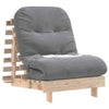 Futon Sofa Bed with 70x206x11 Solid Wood Pine E6J9