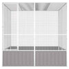 Bird Cage Grey 213.5x217.5x211.5 cm Galvanised Steel