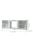 White Wooden TV Cabinet with 18 inch Electric Fireplace TV Cabinet Fireplace Set