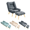 Ergonomic Recliner Chair Lounger Armchair Sleeper Chair w/ Footstool