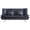 Leather 3 Seater Sofa Bed Couch 2 IN 1 Convertible Sofa Recliner Sleeper Bed New