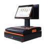 Cash Register POS System 15.6'' Touch Double Screen w/ Printer,Cash Drawer