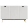 Sideboard Buffet 2 Doors 3 Drawers Storage Cabinet Cupboard White 120x40x75 cm