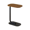Retro C Shaped Sofa Side Table for Living Room Coffee Table End Table Brown