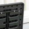 336L Garden Storage Box, Outdoor Furniture Organizer with Wheels Handle Black