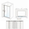 Sliding Shower Enclosure And Tray 8mm Easy Clean Glass Door Optional Side Panel
