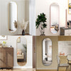 Framed Arched Mirror Wall Mounted Vanity Makeup Bedroom Glass Dressing Mirror