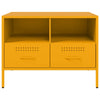 TV Cabinet Stand Unit – Mustard Yellow Cold-Rolled Steel Media Console D1F7