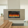 37" Glass Electric Fireplace Fire Wall Mounted Living Room Heater+Remote Control