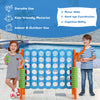 Giant 4 in a Row Game Jumbo Connect 4 Games w/42 Rings Basketball Hoop-Orange