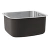 Stainless Steel Kitchen Sink Single 1 Bowl Small Basin w/Waste Drainer Pipe Kit