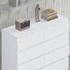 Modern Wooden Chest of Drawers Tall Wide 8 Drawer Bedroom Furniture Cabinet