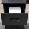 Computer Desk w/ Storage, Writing Study Table for Home Office, Black