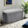 Soft Padded Stool Ottoman Chair Bedding Toy Storage Chest Box with Removable Lid