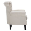 Wing Back Armchair Chesterfield Button Back Lounge Chair Scallop Shell Tub Sofa