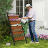 5-Layer Vertical Raised Garden Bed Elevated Freestanding Planter w/Wheels
