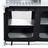 Outdoor 2-6 Shelf Camping Foldable Cupboard Kitchen Station Cook Table Aluminum