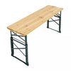 Folding Wooden Beer Table and Bench Set Garden Outdoor Bistro Bench Desk Chairs