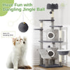 Cat Tree Tower Multi-Level Cat Condo with Scratching Post Kittens Activity 162CM
