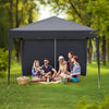 3Mx3M Gazebo Marquee Pop Up Canopy Outdoor Garden Party Tent w/4 Sidewalls Grey