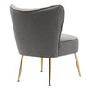Scallop Back Armchair Cocktail Sofa Accent Seat Living Bedroom Cafe Lounge Sofa