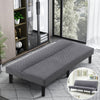 3 Seater sofa bed Sofa Couch w/ Adjustable Backrest Linen for Guest Room Grey