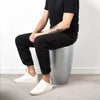 Storage Stool w/ Faux Leather Ottoman Seat Toys Holder ABS Plastic Foam | 51cm