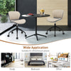 Writing Workstation Folding Computer Desk Wheeled PC Laptop Table-Natural