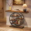 Tribesigns 47"Industrial Console Table, 6-Tier Entryway Table with Storage Shelf