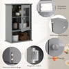 Bathroom Cabinet Wall-Mounted Cupboard Medicine Cabinet w/Adjustable Shelf Grey