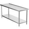 Stainless Steel Commercial Catering Table Work Bench Food Prep Kitchen Shelf UK