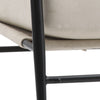 Mid Century Reading Armchair Accent Chair Metal Frame for Bedroom Living Room