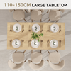 Wooden Expandable Dining Table Space Saving Storage Large Kitchen Desk 150cm