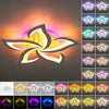 Modern Room Chandelier LED Lamp White Frame Ceiling Light With RGB Cpoqrbxwqojys