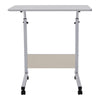 Adjustable Laptop Computer Table Notebook Desk Trolley Sofa Bed Tray with Wheels