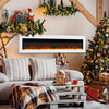LED Fireplace Media Wall Fire Wall Mounted Standing Electric Heater 60inch