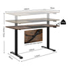 Electric Standing Desk Height Adjustable Sit to Stand Desk with Headphone Hook