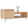 Coffee Table in Sonoma Oak - Engineered Wood Table with Metal Legs and J2K9