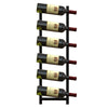 6 Bottles Wall Mounted Wine Rack Hanging Wine Display Metal Wine Bottle Holder