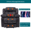 Power Lift Electric Riser Recliner Chair Massage Heated Recling Velvet Armchair