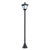 Outdoor Solar LED Garden Post Light 1.2M Tall Pathway Bollard Lamp – Black