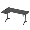 L Shaped Gaming Desk RGB Light Standing Desk Rising Sit Stand Up Corner PC Table